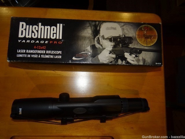 Bushnell Yardage Pro 4-12x42 BDC Laser Rangefinder Rifle Scope 204124-img-0