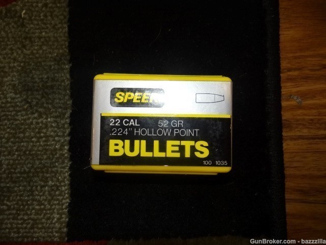 SPEER - 22 CAL - 52 GR - HOLLOW POINT - 100CT - 1035-img-0