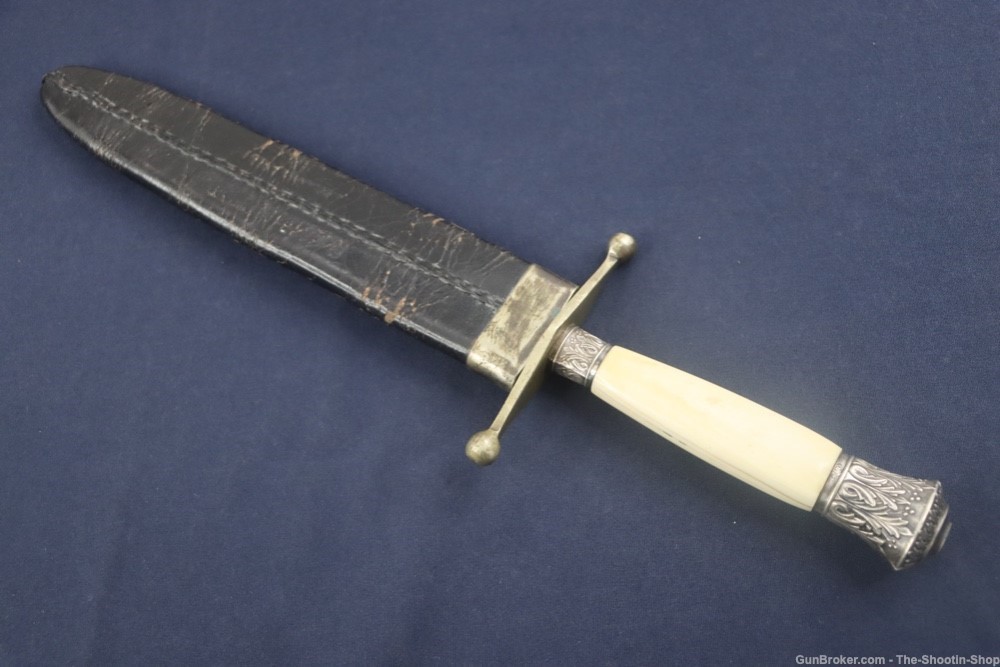 Mappin Brothers Civil War Era Large Bowie Knife IVORY Handle 9.5" Sheffield-img-27
