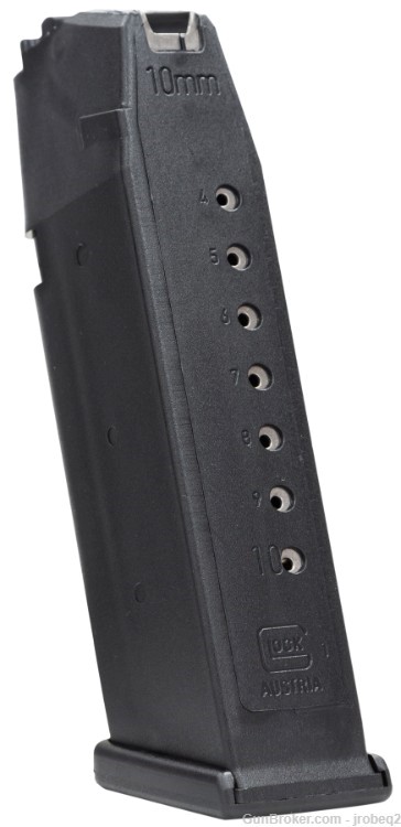 (2) Glock 20 Magazine10MM Auto, New, 10RDS BLACK, OEM-img-0