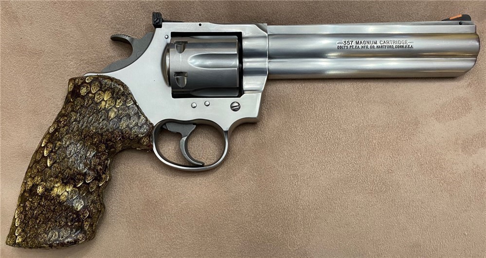 Rattlesnake Grips for Colt King Cobra Revolver GRIPS ONLY-img-1