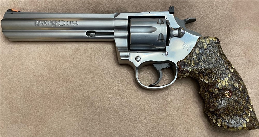 Rattlesnake Grips for Colt King Cobra Revolver GRIPS ONLY-img-0