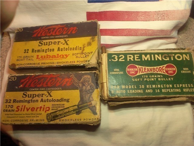 32 Remington autoloader ammo-4 boxes-72 rds total-img-1