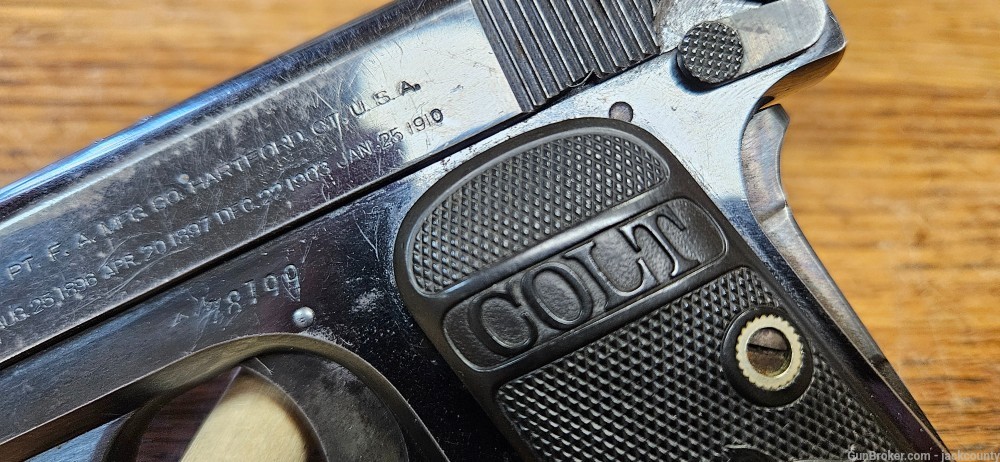 Colt 1908 Vest Pocket Hammerless, .25ACP-img-8