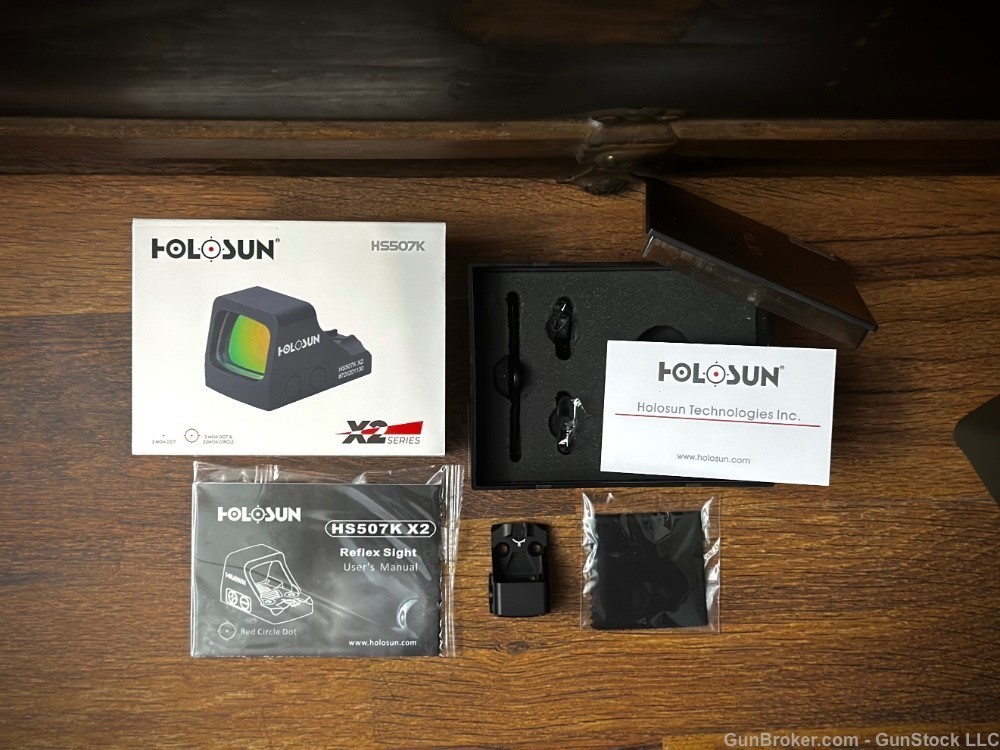 Holosun HS507K X2 Series Red Dot Reflex Sight Battery power, compact-img-0