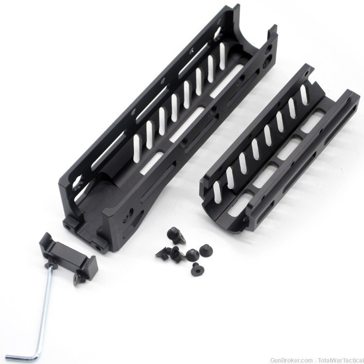 6.5" Inch AK AK-47 AK47 MLOK M-LOK 2 Piece Aluminum Handguard MLOCK Rail-img-1