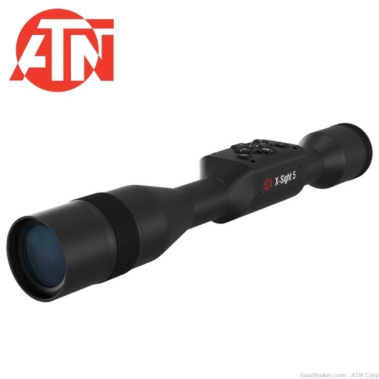 ATN X-Sight 5, 5-25x, UHD Smart Day/Night Hunting Rifle Scope-img-0
