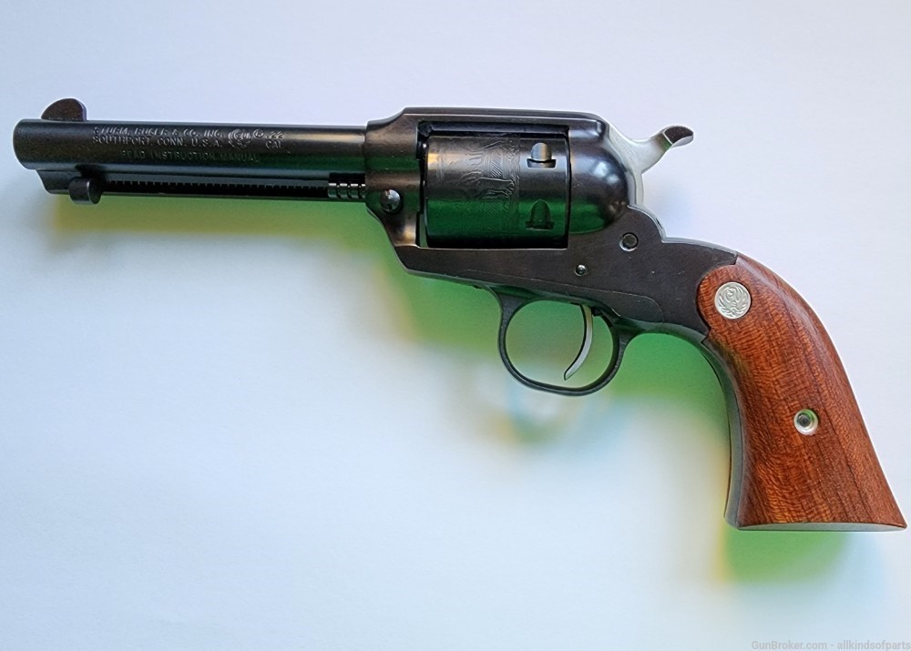 New 1990s Ruger Bearcat Revolver .22 with .22 Mag extra Cylinder -img-1