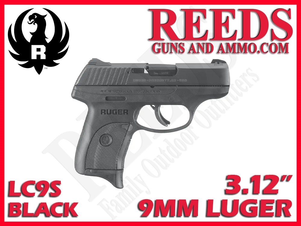 Ruger LC9s Black 9mm 3.12in 1-7Rd Mag 3235-img-0