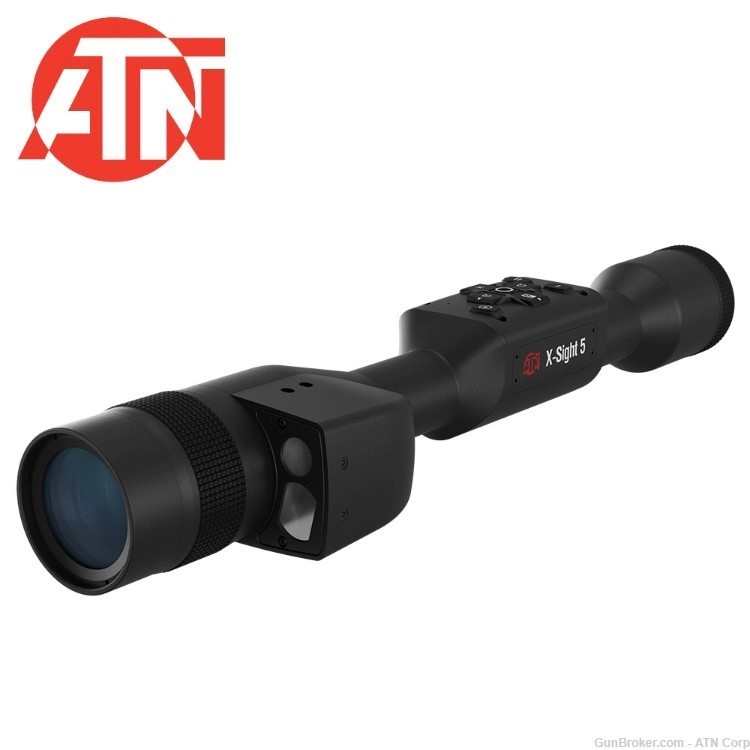 ATN X-Sight 5 LRF, 3-15x, UHD Smart Day/Night Hunting Rifle Scope-img-0