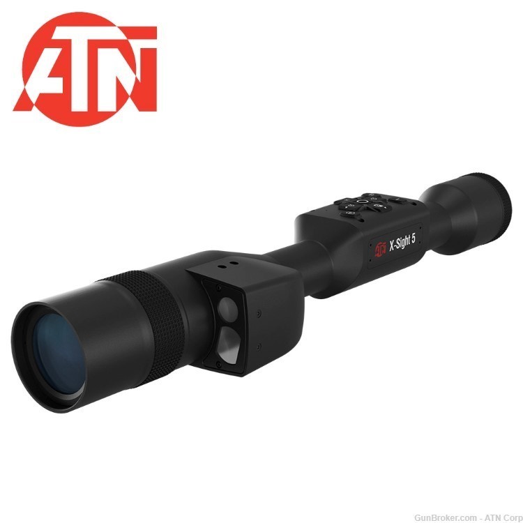 ATN X-Sight 5 LRF, 5-25x, UHD Smart Day/Night Hunting Rifle Scope-img-0