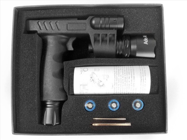ADE HG03 Rifle Vertical Foregrip Grip + 600 Lumen Flashlight+ Green Laser  -img-2