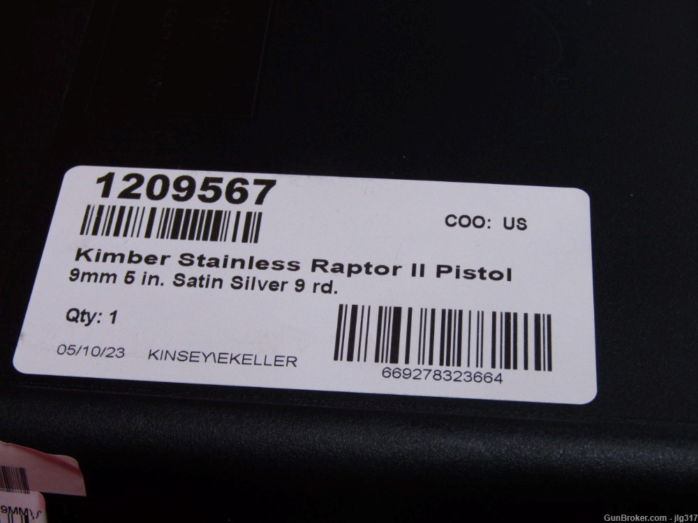 Kimber Custom Shop Stainless Raptor II 9mm Semi Auto Pistol New in Box-img-12