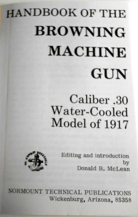Handbook of the Browning Machine Gun Caliber .30 Water-Cooled Model of 1917-img-1
