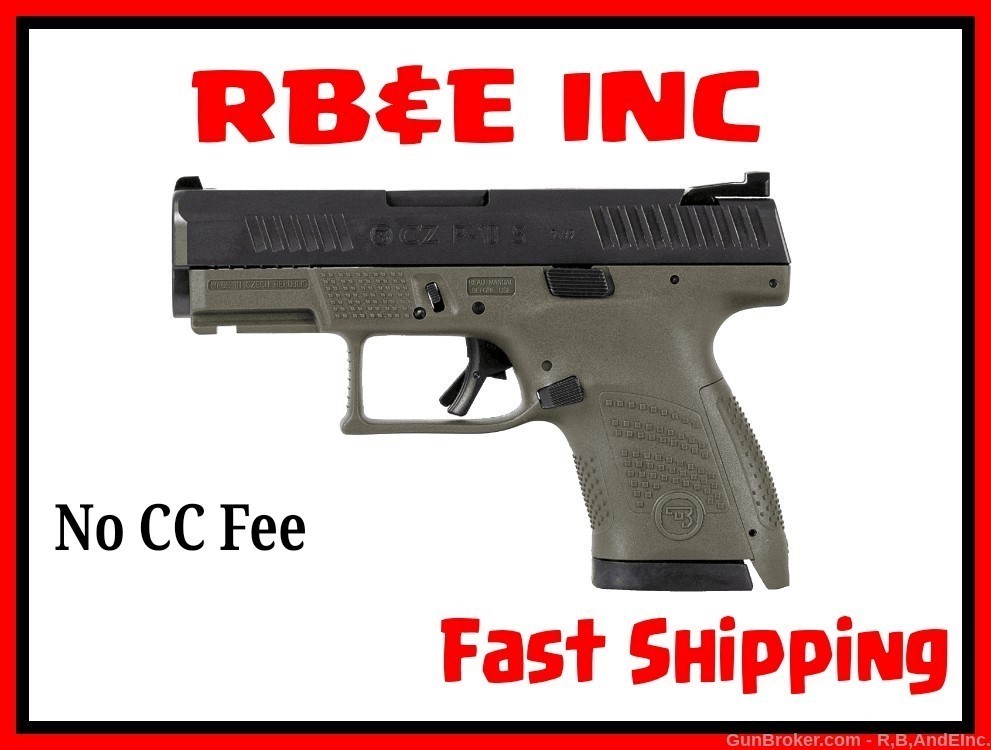 CZ P-10 S OD Green, 9 MM , 10+1 *NEW* -img-1