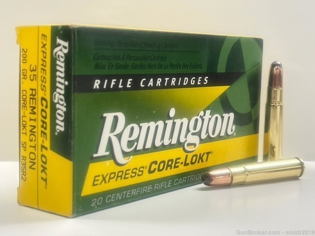 20 Rounds Remington 35 Remington 200 Grain Core-Lokt #R35R2 Factory New!-img-1