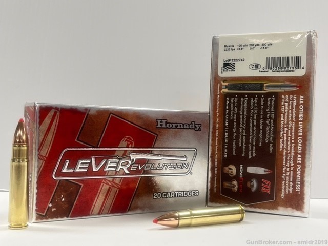 20rds Hornady LeverEvolution .35 REM 200gr FTX Nice and New -img-1