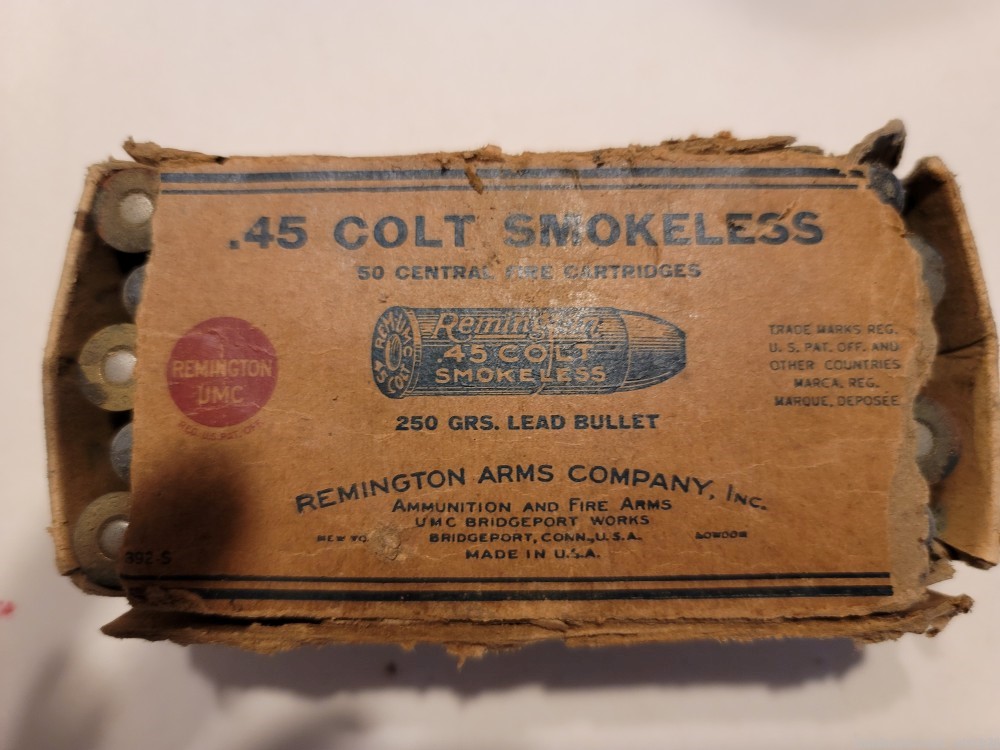 Vintage Colt 45 Smokeless Remington Arms Company-img-0