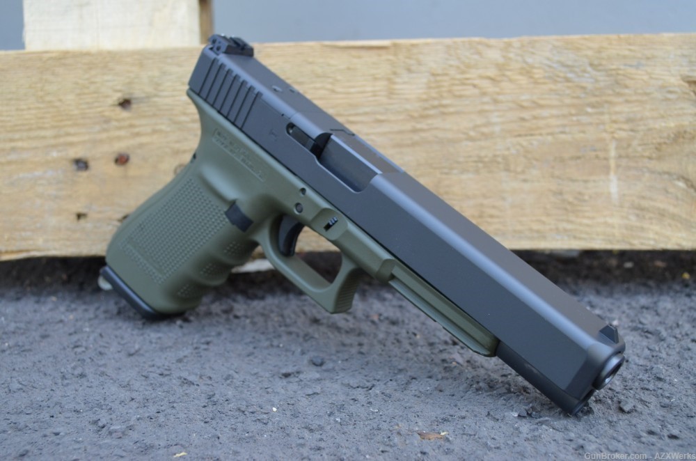 Glock 40 Gen 4 MOS 10mm X-Werks OD Green G4 Optic Ready Long slide-img-2