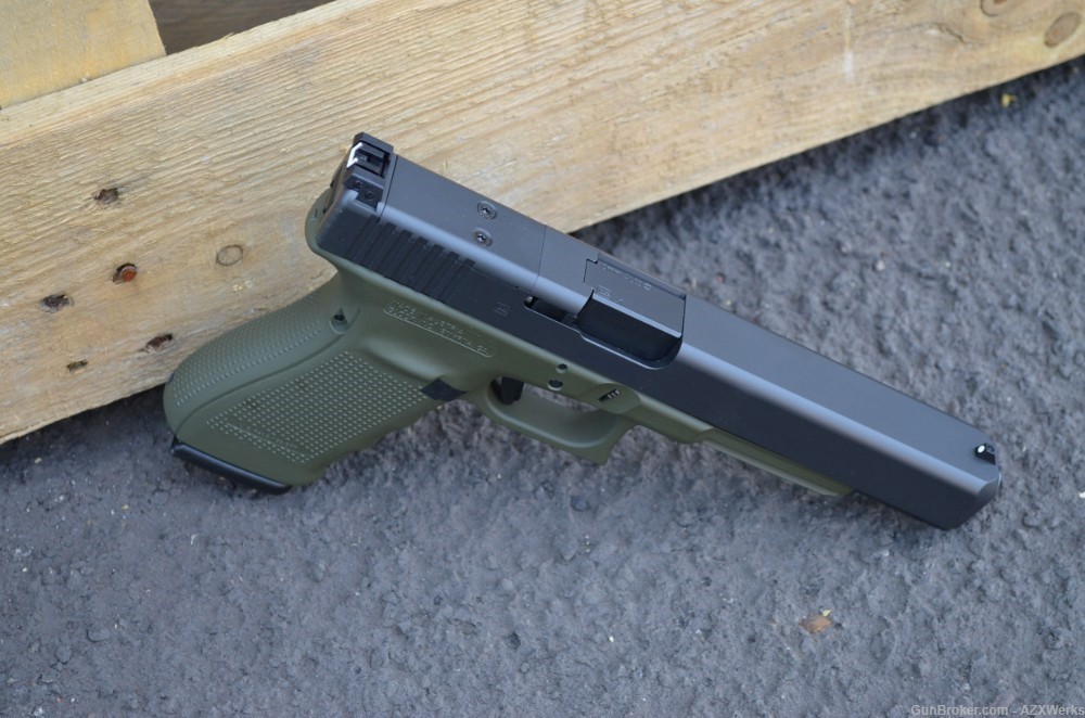 Glock 40 Gen 4 MOS 10mm X-Werks OD Green G4 Optic Ready Long slide-img-3