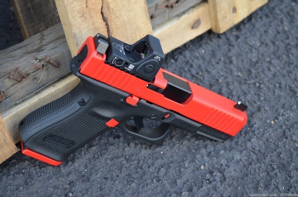 Glock 23 G5 MOS 40S&W X-Werks USMC Red Trijicon RMR Ameriglo Supp OR NS New-img-5