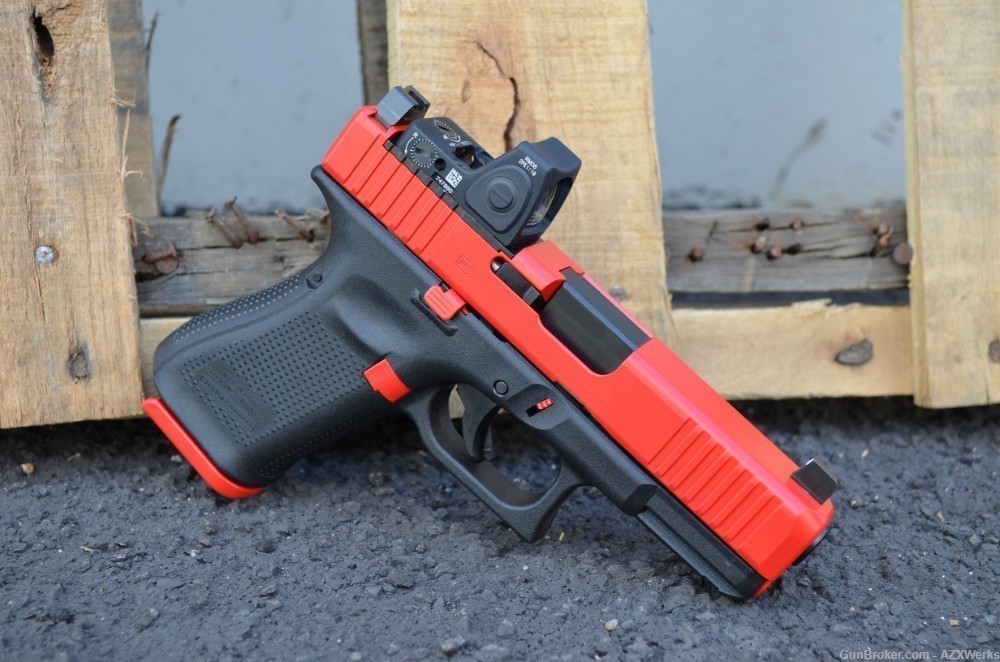 Glock 23 G5 MOS 40S&W X-Werks USMC Red Trijicon RMR Ameriglo Supp OR NS New-img-4