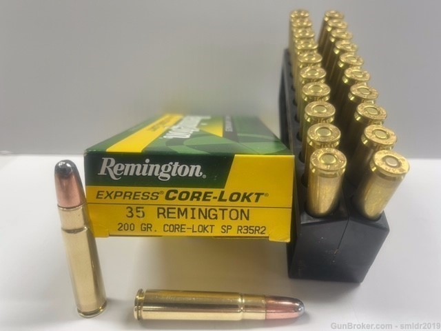 NEW! 20 Rounds Remington 35 Remington 200gr Core-Lokt SP #R35R2 -img-0