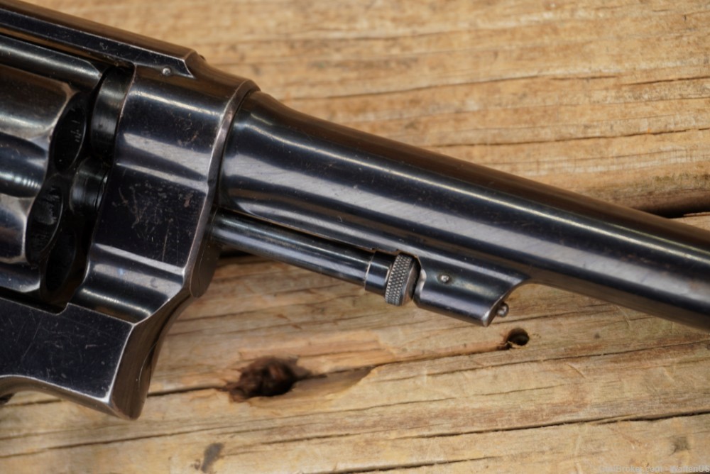 S&W 2nd Mod HE .455 British WW1 Service Revolver 45 EXC BORE nice finish -img-7