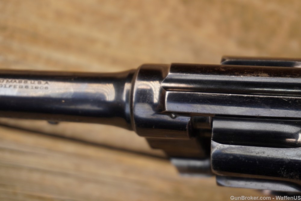 S&W 2nd Mod HE .455 British WW1 Service Revolver 45 EXC BORE nice finish -img-23