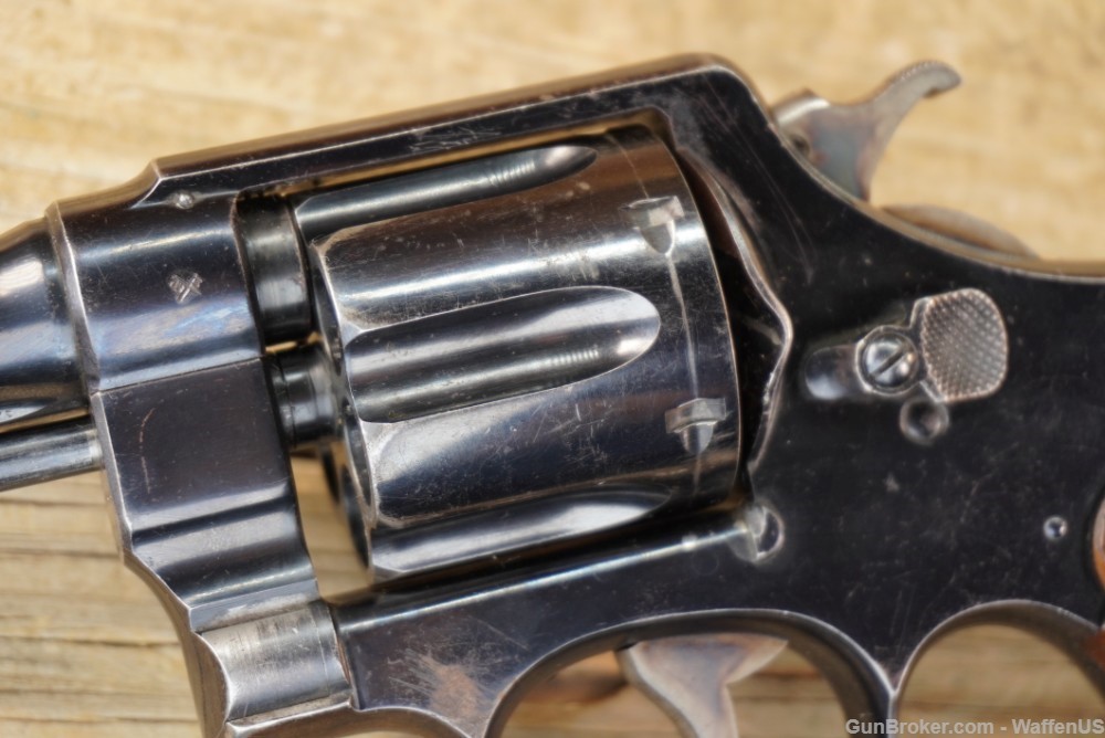 S&W 2nd Mod HE .455 British WW1 Service Revolver 45 EXC BORE nice finish -img-14
