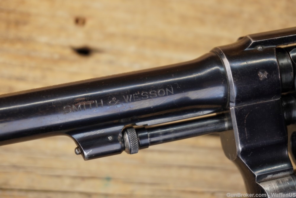 S&W 2nd Mod HE .455 British WW1 Service Revolver 45 EXC BORE nice finish -img-16