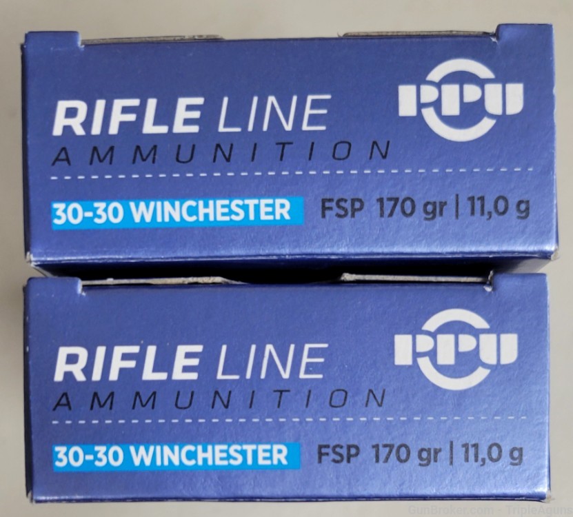PPU 30-30 Winchester 170gr fsp lot of 40rds -img-0