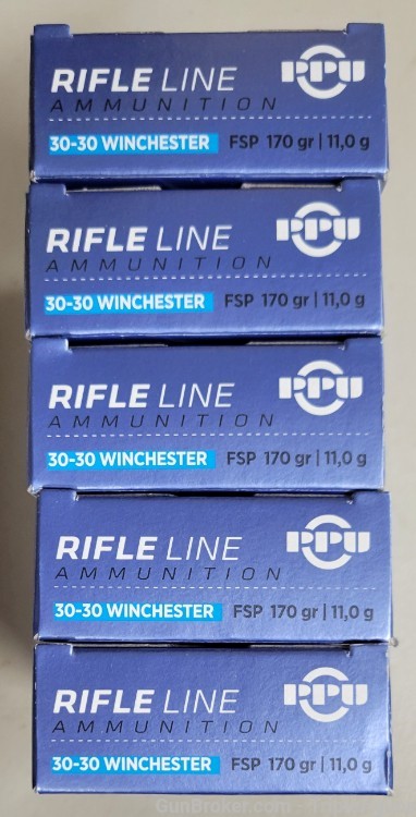 PPU 30-30 Winchester 170gr fsp lot of 100rds-img-0