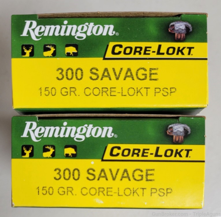 Remington Core-Lokt 300 Savage 150gr psp lot of 40rds 21485 R30SV2-img-0