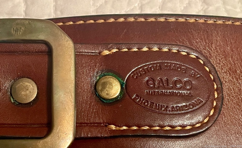 Galco Leather Pistol Belt with 30 Cartridge Holders, TB38W, New-img-7