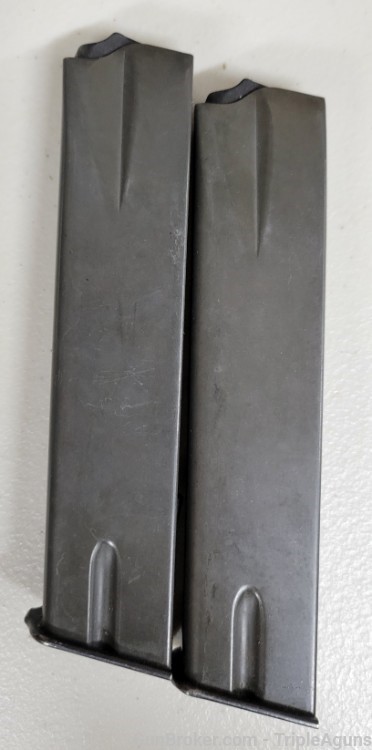 Browning Hi Power 9mm 20rd factory magazines lot of 2 used-img-1