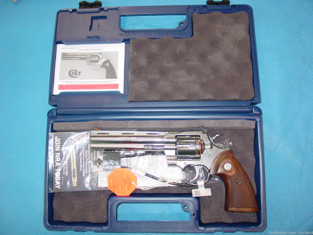 Colt Python Stainless DA/SA Revolver 6" 357 Mag / 38 Spl  6-Rounds-img-2