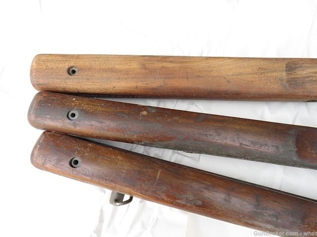 3 Original Winchester Model 75 .22 Rifle Wood Stocks + Some Stock Metal-img-5