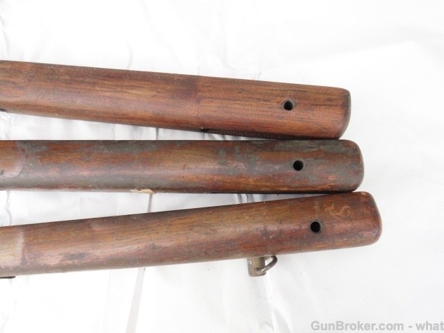 3 Original Winchester Model 75 .22 Rifle Wood Stocks + Some Stock Metal-img-11