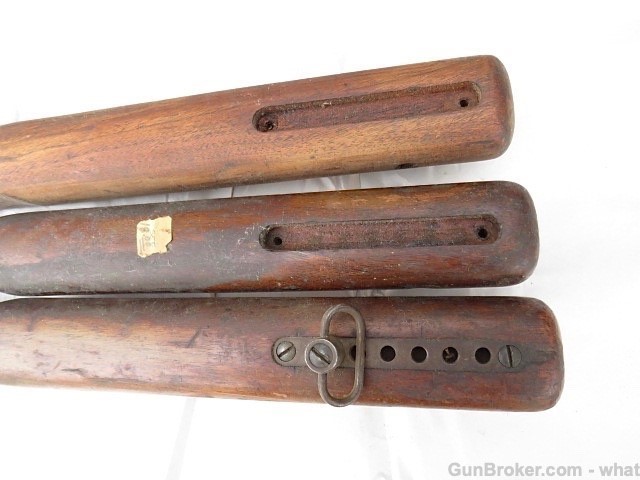3 Original Winchester Model 75 .22 Rifle Wood Stocks + Some Stock Metal-img-14