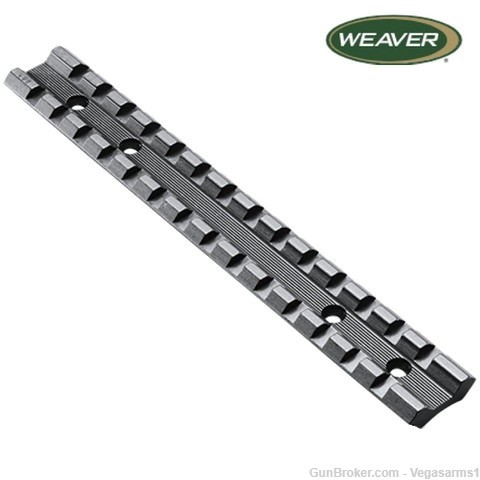 Weaver Mounts 48335 Base Ruger 10/22 Black Aluminum Picatinny Made in USA-img-1