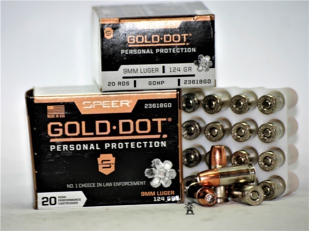 SPEER GOLD DOT Personal Protection 9mm 124 Grain GDHP 9 mm GoldDot 20 RDS-img-3