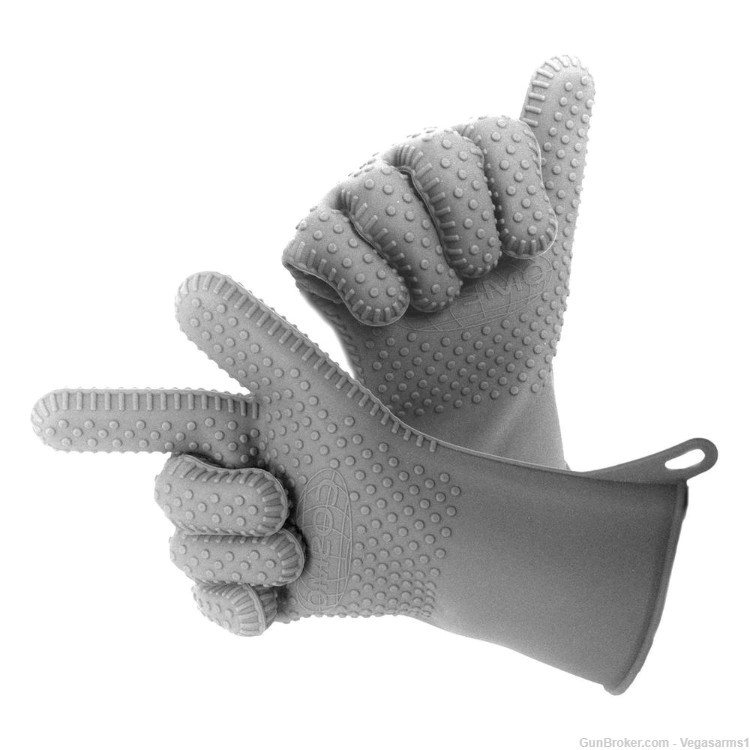 Silicone BBQ Heat Resistant Glove Grill Pot Cooking Mitt Camping Gloves-img-2