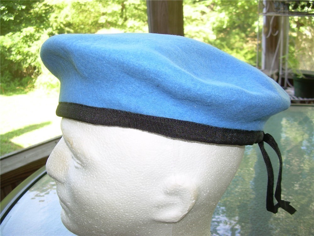 VTG NEW UN Peacekeepers Military Beret, 7 1/2 Large-img-5