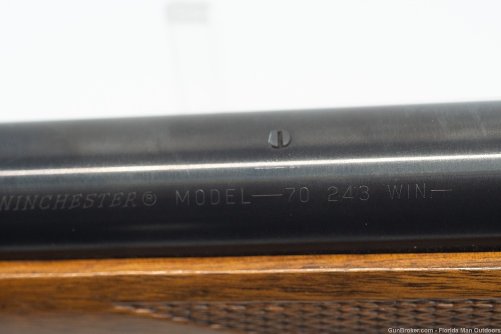 Super Rare! 1964 Winchester Model 70 243 Win Bull Barrel Monte Carlo Stock-img-14