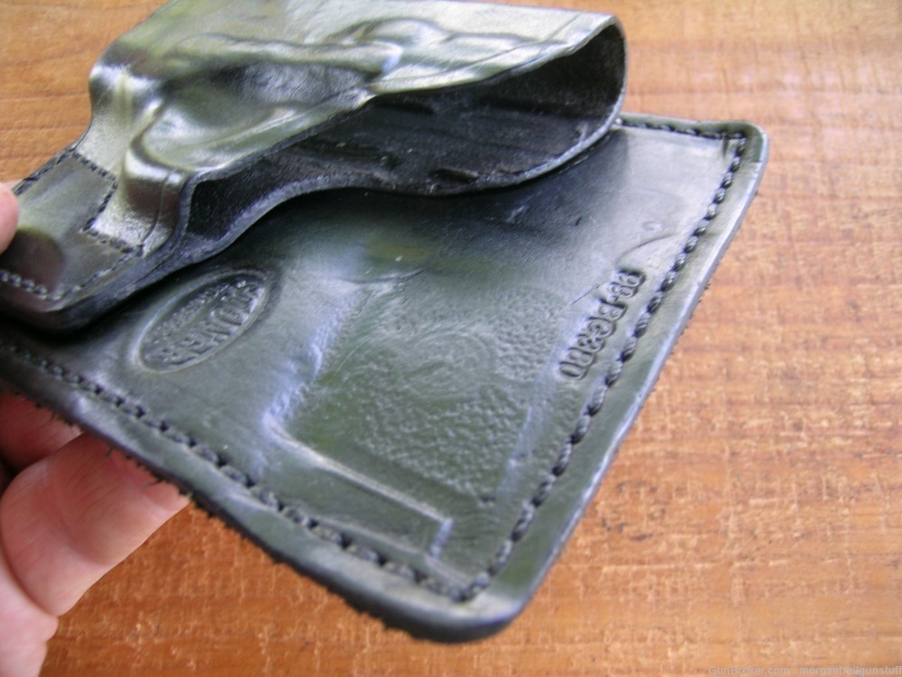 STONER Back Pocket Leather Holster For S&W Bodyguard W/Lazer -img-4
