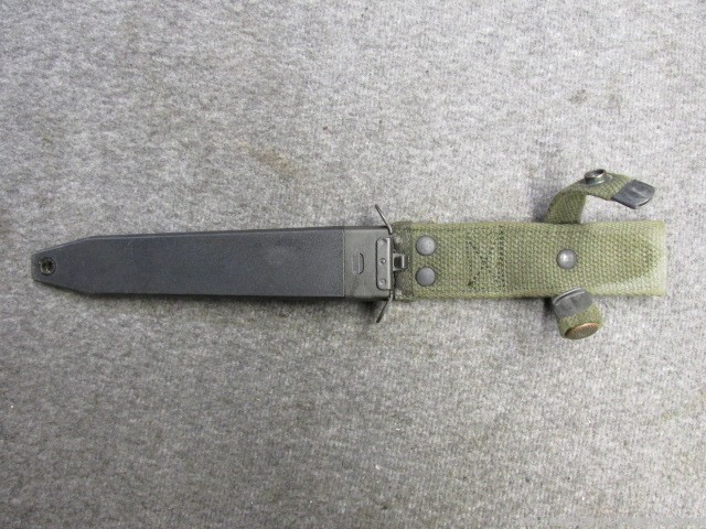WEST GERMAN HK G3 BAYONET WITH SCABBARD-13 GROOVE HANDLE (EXCELLENT)-img-11