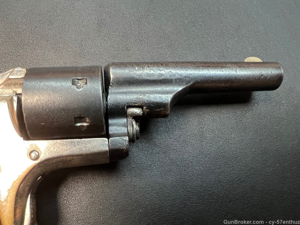 1870s Colt Open Top Pocket Model .22 Revolver Antique Black Powder -img-7