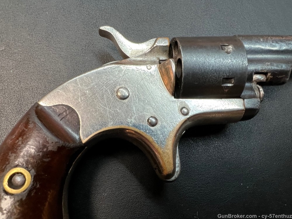 1870s Colt Open Top Pocket Model .22 Revolver Antique Black Powder -img-6
