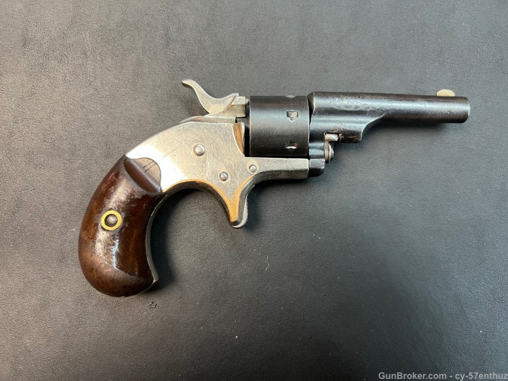 1870s Colt Open Top Pocket Model .22 Revolver Antique Black Powder -img-4